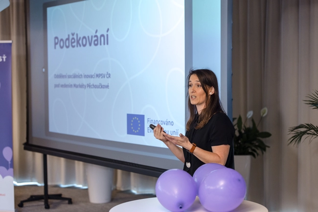 Barbora Pšenicová na konferenci